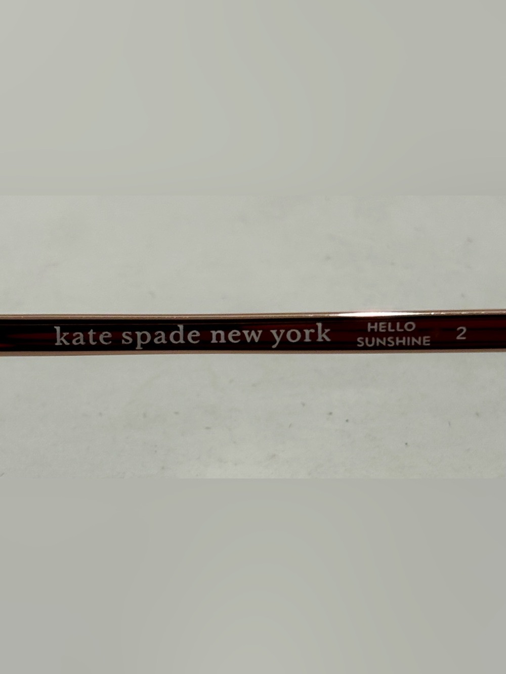 Kate Spade ♠️ New York HELLO SUNSHINE Geometric Gold & Brown Gradient Sunglasses - Picture 8 of 11